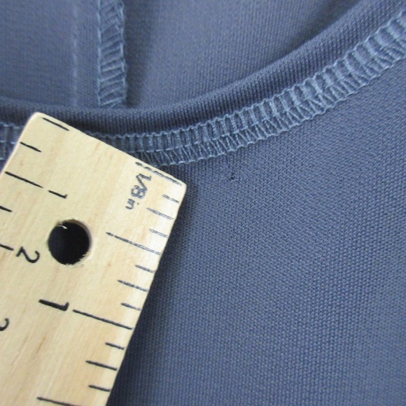 Donna Jessica Maxi Dress 1 S Art to Wear Patch Gray Long Sleeve Minimalist 366 - Picture 10 of 14